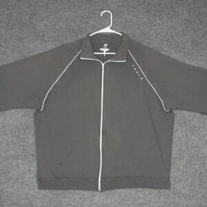 Tesla Jacket Mens 2XL Gray Full Zip California Fleece By American Apparel